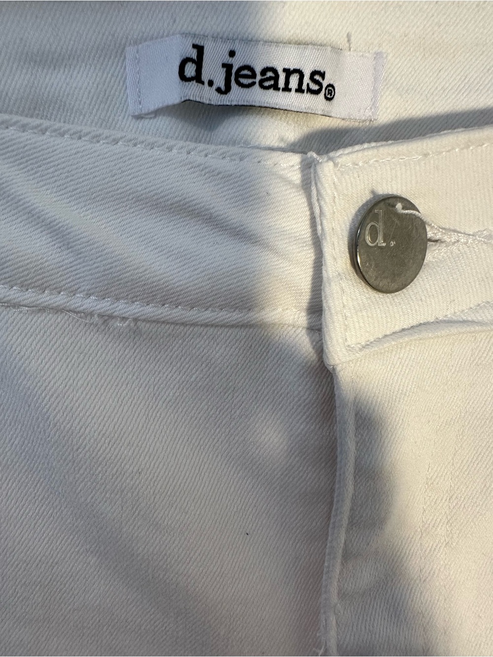 d. jeans White Wide Leg Cargo Style Jeans - Picture 11 of 12